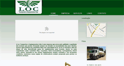 Desktop Screenshot of loctransportes.com.br